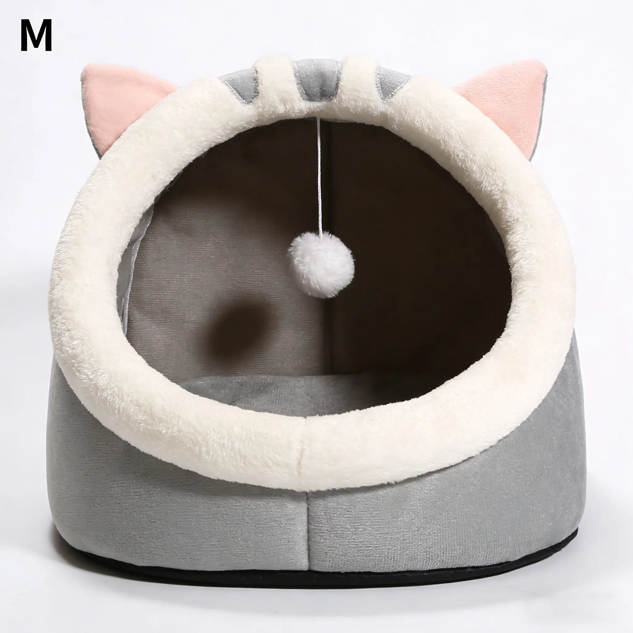 Rescue Kitten Bed-Cozy Cat Cave Bed, Plush Enclosed Soft House for Indoor Cats, Warm Fleece Interior, Washable & Collapsible, Calming Hideaway for Small Cats & Kittens